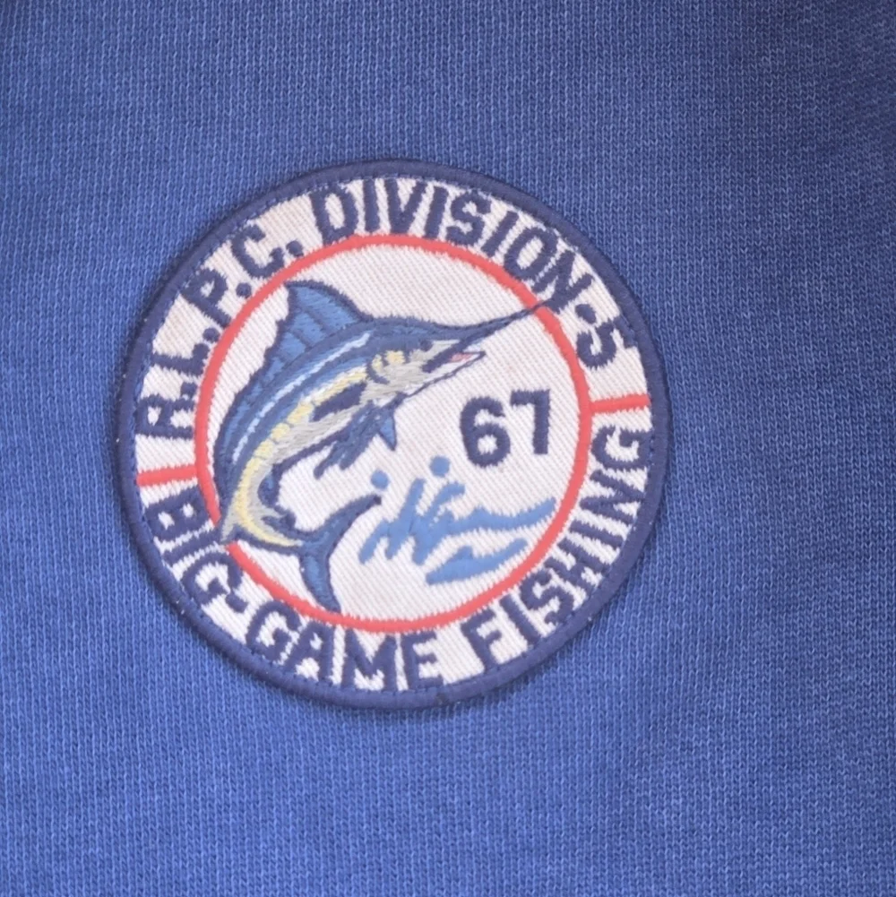 Polo Ralph Lauren Vintage Fit RLPC Deep Sea Fishing 1/4 Zip Sweatshirt NWT Small
